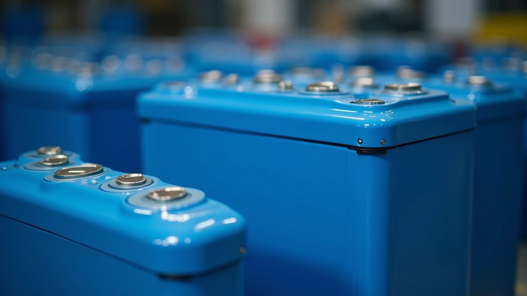 Litija jonu bateriju moduļi rindā, rādot to kompakto dizainu un masīvās spējas